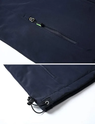 Miniatura 6 de Gihuo Chaleco de forro polar con forro de sherpa para hombre, chaleco de pesca de invierno para viajes