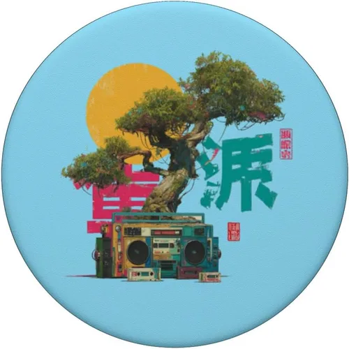 Miniatura 3 de Retro Boombox Cassette Player PopSockets Adhesive PopGrip