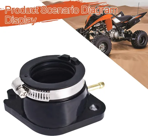 Miniatura 3 de labwork - Repuesto de funda de tubo de admisión de carburador para Yamaha TTR230 2005-2014 2015 Reemplazo para 1C6-E3586-00-00-00 negro