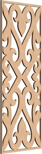 Miniatura 113 de Keene Paneles de pared decorativos de madera con calado, 9 3/8 pulgadas de ancho x 24 3/8 pulgadas de alto x 1/4 de alto, roble rojo rojo (Red Oak)