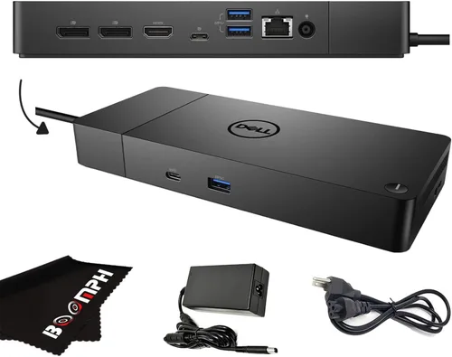 Dell Estación de acoplamiento WD19S con adaptador de alimentación de 180 W y entrega de energía de 130 W - USB tipo C HDMI, Dual DisplayPort