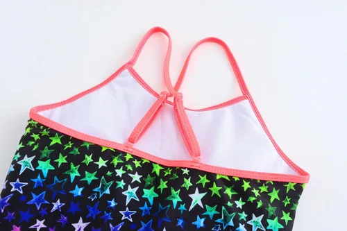 Miniatura 7 de Traje de baño de unicornio de una pieza de sirena para niñas pequeñas, conjunto de dos