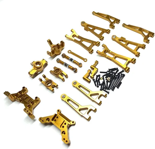 Miniatura 4 de Compatible con piezas de automóvil Hyper GO RC, accesorios de actualización de metal, traje de uso vulnerable con soportes de choque, para automóvil