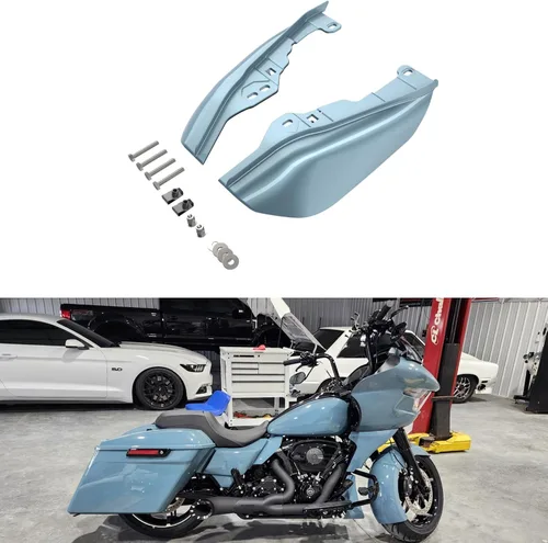 Miniatura 82 de Advanblack Deflectores de aire Road Glide Mid Frame 2024 compatibles con Harley Touring Street Glide, Road King, Electra Glide, 2009-2025