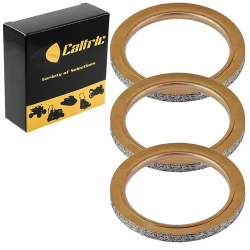 Caltric Juntas de tubo de silenciador compatibles con Yamaha Fj09 2015 2016 / Fz09 2014 2015 2016