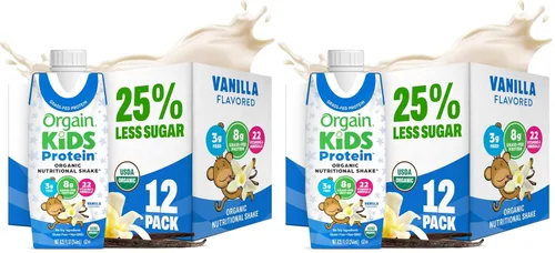 Miniatura 13 de Orgain Organic Kids - Batido nutricional de proteínas para niños, chocolate, aperitivos saludables para niños, 8g de proteína láctea, 3g de fibra