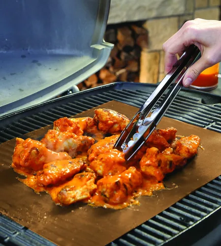 Miniatura 5 de Como Visto en la TV Yoshi Copper Grill & Bake Mat (Paquete de 2), Cobre