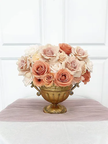 Miniatura 8 de FACINOC Rosas Flores Artificiales Ramo Combo Caja Set para Bricolaje Centros de Mesa de Boda para Mesa Nupcial Baby Shower Fiesta Decoraciones