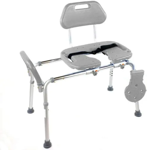 Miniatura 6 de Platinum Health Silla deslizante para la ducha HydroGlyde Premium de carga pesada, banco de transferencia para bañera acolchado con asiento