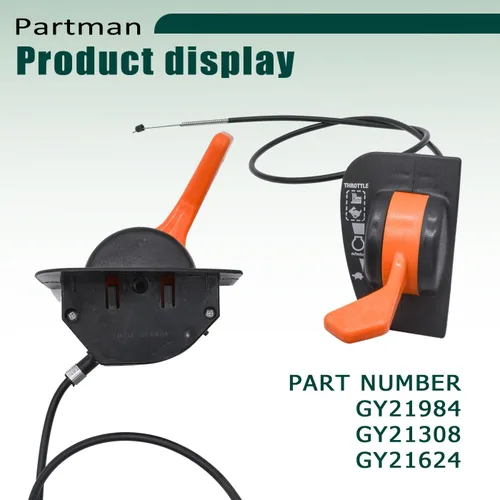Miniatura 4 de Partman Parte apta para cable de estrangulador de acelerador John Deere GY21984 D125 D130 D140 D160 D170 LA155 X165 palanca de acelerador