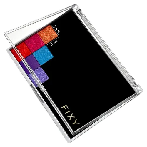 Miniatura 7 de FIXY Paleta magnética vacía grande del maquillaje con el espejo, organizador perfecto del maquillaje del viaje