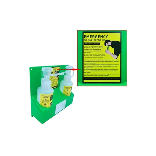 Miniatura 6 de Estación de lavado de ojos portátil de emergencia, kit de lavado de ojos de emergencia aprobado por la OSHA, estación de lavado de ojos montado