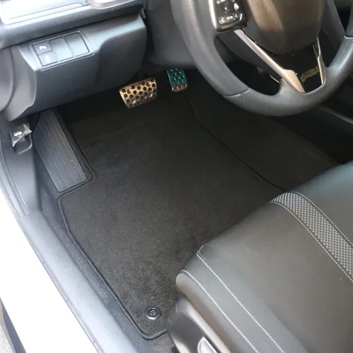 Miniatura 4 de FREEMOTOR802 Alfombrillas de nailon para automóvil, para Honda Civic 2016-2021, accesorios interiores de repuesto antideslizantes, color negro, 4