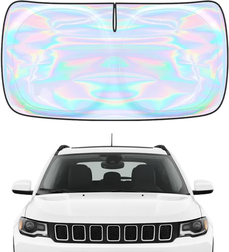 Miniatura 120 de Parasol para parabrisas Rivian R1S R1T 2022-2026 – Parasol compatible con Rivian R1S R1T plegable para ventana delantera, protector de visera solar