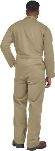 Miniatura 2 de Bulwark FR Overol clásico de algodón de sarga resistente al fuego de 9 onzas para hombre con mangas con dobladillo
