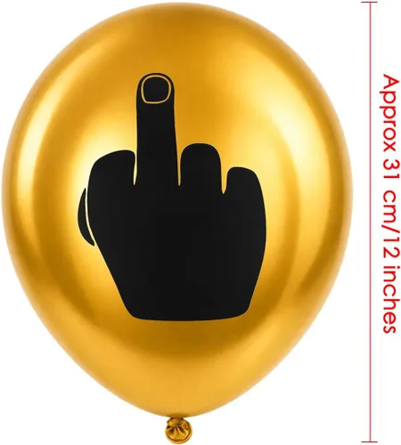 Miniatura 2 de DS. DISTINCTIVE STYLE Middle Finger Balloons 12 Inch Latex Balloons Set of 12 Party Balloons Funny Birthday Decorations for Men and