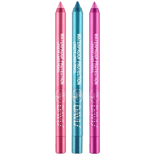 Miniatura 10 de LemonSac Juego de 15 lápices delineador de ojos coloridos, lápiz sombra de ojos, delineador de ojos con brillo metálico perla y mate para mujeres