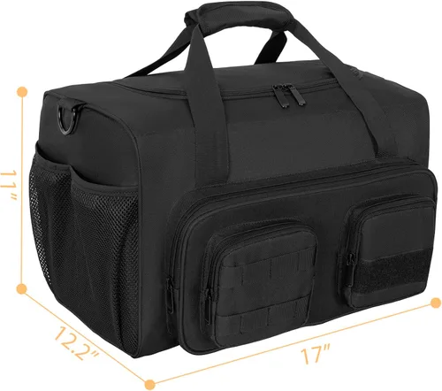 Miniatura 6 de OUUTMEE Bolsa de lona táctica militar para hombre, bolsa de gimnasio deportiva de viaje, bolsa de entrenamiento de fitness, bolsa de mano