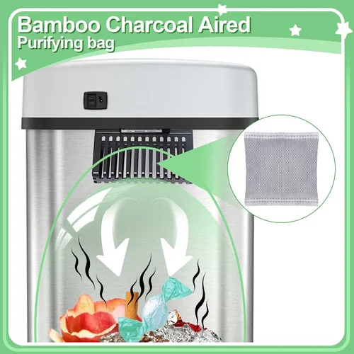 Miniatura 5 de 12 absorbentes de olores de carbón, absorbente de olores de carbón activado para el hogar, bolsa purificadora de aire de carbón de bambú