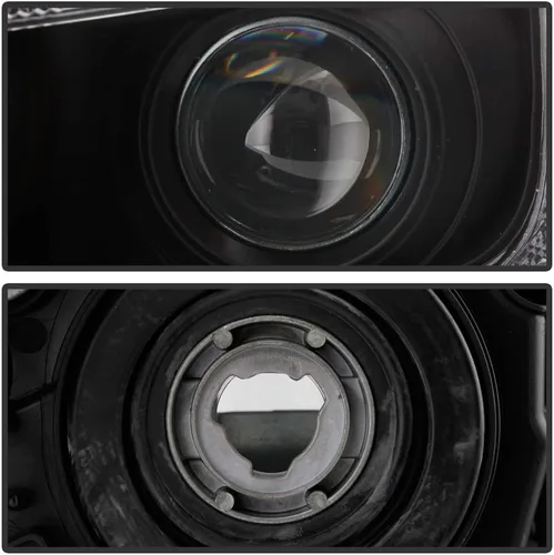 Miniatura 3 de ACANII - Para [modelo halógeno] 2015-2021 Subaru WRX carcasa negra proyector faros faros montaje par izquierdo+derecho