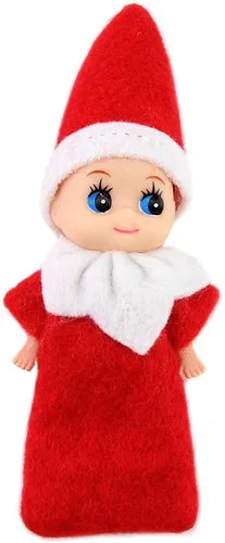 Miniatura 8 de WULEEUPER - Muñeca pequeña de elfo, diseño de elfos de Navidad. Regalos de decoración de Navidad Niño azul