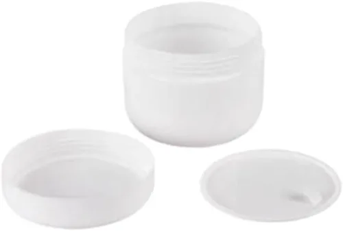 Miniatura 4 de Paquete de 8 recipientes de plástico vacíos para cosméticos con tapa, portátiles de 8 onzas, 8.5 fl oz, rellenables, para maquillaje, crema facial