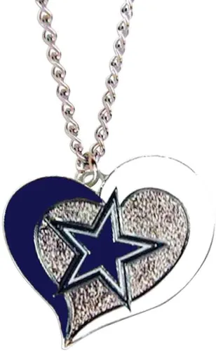 Miniatura 3 de Collar con colgante de corazón en espiral de la NFL - Joyería de regalo para mamá, esposa, hermana, hija, mejor amiga - Regalo ideal