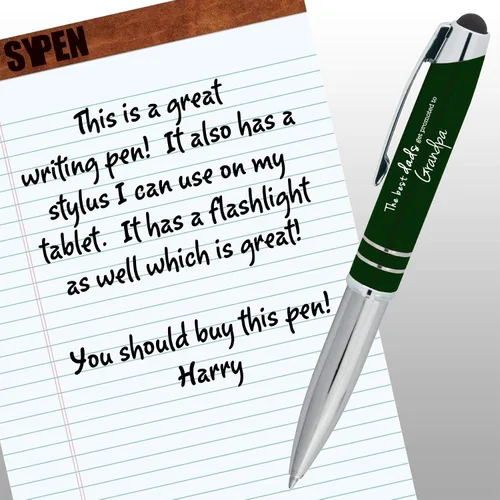 Miniatura 3 de 50 bolígrafos personalizados, linterna, lápiz óptico con texto o logotipo personalizado, paquete a granel, para marketing, fiestas y eventos, surtido