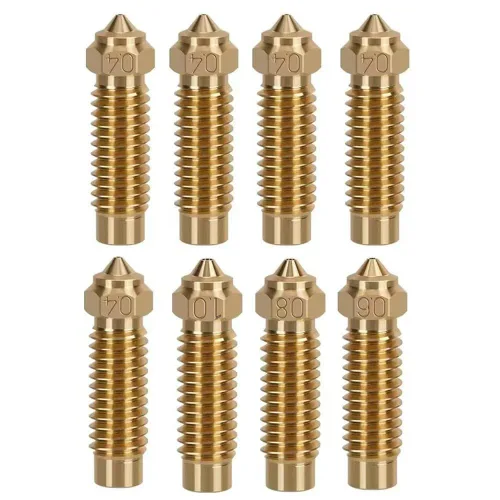Impresora 3D Neptune 4 Plus/Neptune 4 Max Boquillas Kit Extrusora Hotend – Incluye 5 piezas 0.016 in+1pc 0.024 in+1pc 0.031 in+1pc 1pc 0.039 in