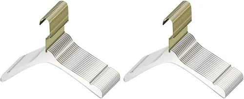 Miniatura 14 de YBM HOME Perchas acrílicas transparentes de calidad hechas de acrílico transparente para un aspecto y tacto lujosos para el armario, perchas