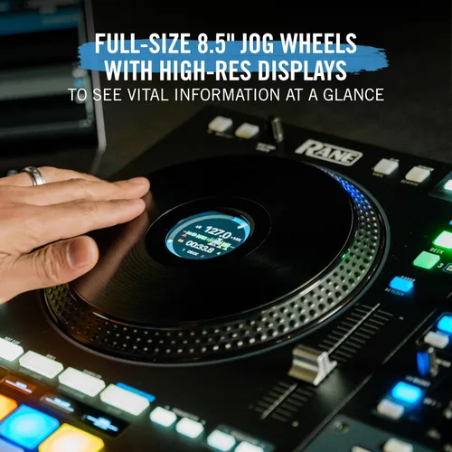 Miniatura 4 de Controlador DJ Rane FOUR Stems con 4 Decks, Ruedas Jog de 8.5" con Pantallas, Mezclador con FX Interno, Serato DJ Pro y Pitch 'n Time Incluidos