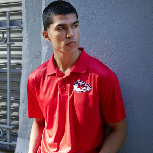 Miniatura 4 de Ultra Game - Polo de jersey de la NFL para hombre, súper suave y de secado rápido