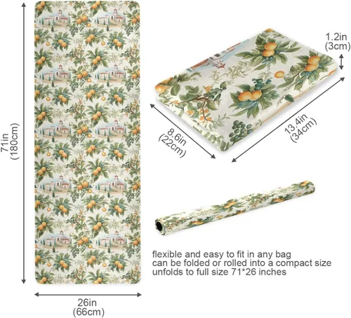 Miniatura 6 de Oranges Yoga Mat Non Slip Thick Kids Eco Friendly Rubber Workout Foldable Yoga Mat Women Exercise