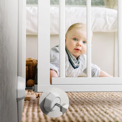 Miniatura 3 de ICERO Protector de pared para puerta de bebé, protege las paredes y puertas de las puertas de mascotas y perros, puertas montadas a presión que
