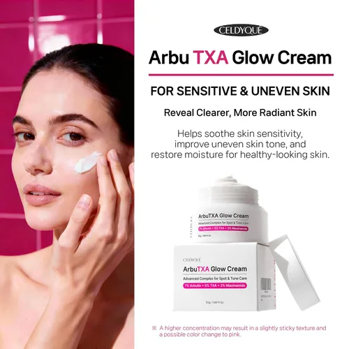 Miniatura 4 de Arbutin 7% + ácido tranexámico 5% + niacinamida 2% crema facial intensiva para el cuidado del tono, manchas oscuras, pecas, manchas, pigmentación