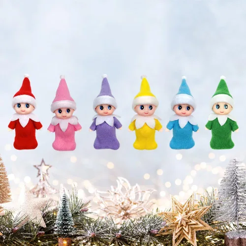 Miniatura 4 de LovelfStory - Accesorios de elfo para bebé, pequeña muñeca elfa de Navidad niña y niño para regalo de Navidad (Verde)