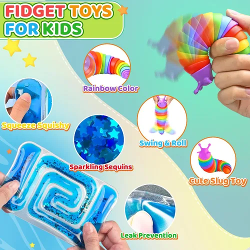 Miniatura 3 de 12 piezas de juguetes sensoriales para jugar para niños en el aula de 3 a 5 a 7 años, juguetes sensoriales para estudiantes de autismo