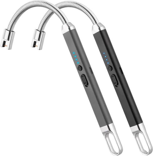 Miniatura 16 de MEIRUBY Encendedor eléctrico recargable USB, encendedor de arco, para velas, campamento, parrillada, deportes, herramienta para apasionados de lo