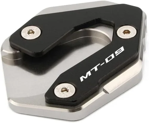 Miniatura 4 de KAnduo M for Yamaha Tracer 900 Gt Tracer 900gt Mt09 Mt 09 2014-2017 2018 2019 2020 Kickstand Plate Side Stand Pad Enlarger Y (Color : MT09 Black)