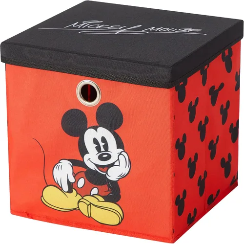 Miniatura 14 de Idea Nuova Bluey Cubo de almacenamiento de tela plegable, contenedor organizador de 10 pulgadas con tapa para dormitorio, sala de juegos y armario