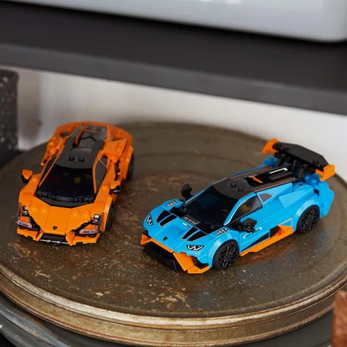 Miniatura 3 de LEGO Speed Champions Lamborghini Revuelto & Huracán STO Juguetes de Coches - Juguete de Construcción para Juego de Simulación para Niños y Niñas