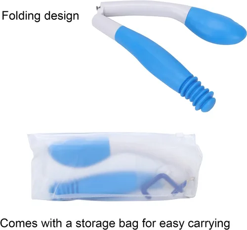Miniatura 6 de Ayudas de inodoro plegables para limpiar, papel de limpiaparabrisas Reach Comfort, soporte para glúteos, limpiaparabrisas con gancho y agarre