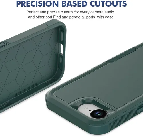 Miniatura 157 de Jeylly Funda para iPhone SE/Funda para iPhone 5S, Exterior de Plástico Duro que Absorbe Golpes + Interior de Silicona de Goma Defensor contra