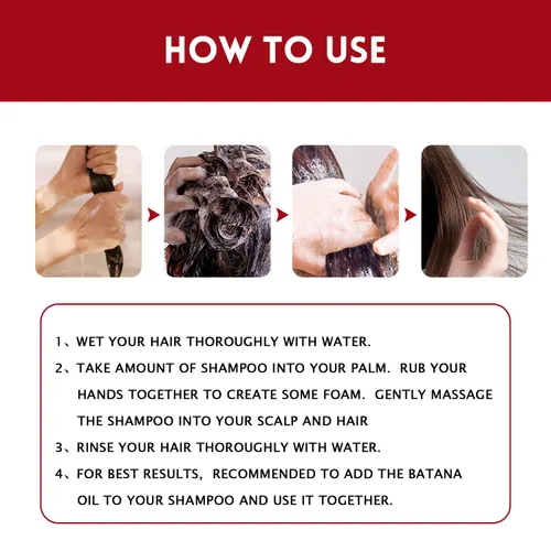 Miniatura 5 de Champú de aceite Batana para el crecimiento del cabello, champú para el cabello con aceite de batana para fortalecer y reparar el cabello dañado
