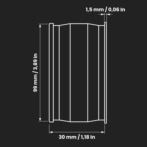 Miniatura 2 de Repa Market Tapa redonda de 4 pulgadas para conducto de secador, tapa en T de acero galvanizado, tapón de metal, cubierta de tubería para interiores