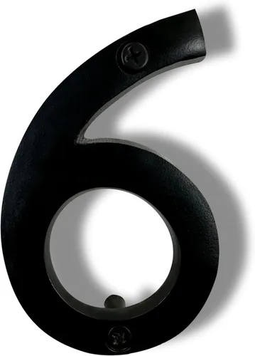 Miniatura 22 de NACH Números de casa flotantes, números de casa negros de aluminio de 6 pulgadas para exteriores, número 5, números de puerta con accesorios