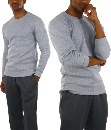 Miniatura 3 de ToBeInStyle - Camiseta térmica de manga larga, pesada o de peso medio, para hombre