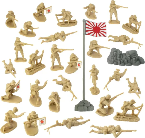 Miniatura 4 de BMC WW2 Japonés Ejército de Plástico Hombres - 30 Soldados Imperiales de Japón 1:32 Figuras