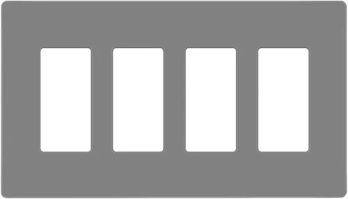 Miniatura 19 de ENERLITES Placas de pared decorativas sin tornillos, cubiertas de tomacorrientes seguras para niños, tamaño de 4 posiciones, 4.68" H x 8.30" L, Negro