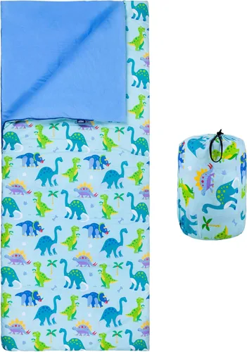 Miniatura 8 de Wildkin Saco de dormir para niños y niñas, mide 57 x 30 x 1.5 pulgadas, material de mezcla de algodón, saco de dormir para niños, tamaño ideal